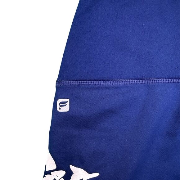 Fabletics Define PowerHold High-Waisted Navy Blue / White Floral Leggings Size S - Picture 6 of 9